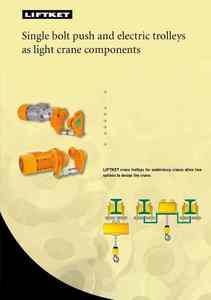 20.單螺栓推動與電動小車作為輕型起重機組件 Single Bolt Push & Electric Trolleys as Light Crane Components