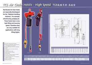 5.TCS氣動吊車-高速型 TCS AIR CHAIN HOISTS-HIGH SPEED