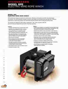 12.RPE型電動鋼索捲揚機 MODEL RPE ELECTRIC WIRE ROPE WINCH